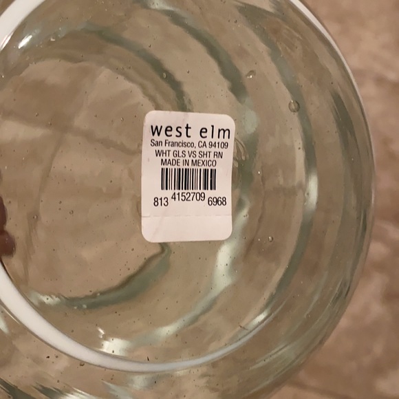 West Elm recycled glass swirl vase - Picture 5 of 5